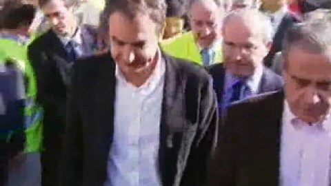 Zapatero visita las obras del AVE Zapatero visita las obras del AVE