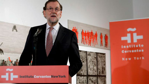 El presidente del Gobierno, Mariano Rajoy, en el Instituto Cervantes.- JuanJo Martín (EFE) El presidente del Gobierno, Mariano Rajoy, en el Instituto Cervantes.- JuanJo Martín (EFE)