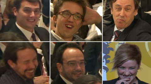 Las caras de los políticos ante las ‘puñaladas’ cómicas de Cristina Pardo