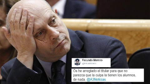 Un solo tuit para corregir a Antena 3 e identificar los males de la educación
Un solo tuit para corregir a Antena 3 e identificar los males de la educación