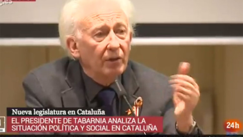 Albert Boadella durante la rueda de prensa. Albert Boadella durante la rueda de prensa.