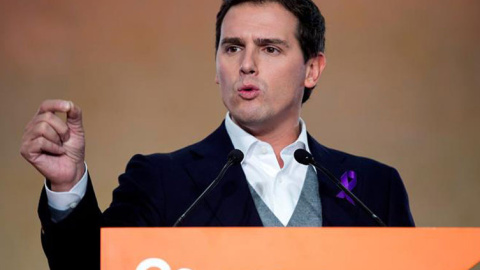 El presidente de Ciudadanos, Albert Rivera, en Málaga. / DANIEL PÉREZ (EFE) El presidente de Ciudadanos, Albert Rivera, en el acto electoral en Málaga. / DANIEL PÉREZ (EFE)