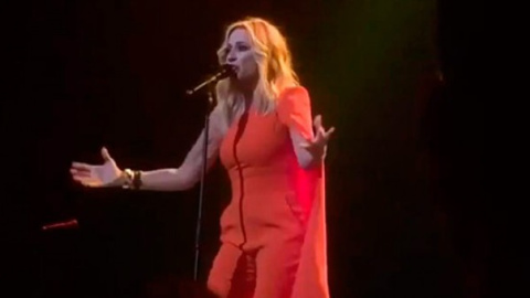 Marta Sánchez, durante el concierto. Marta Sánchez, durante el concierto.