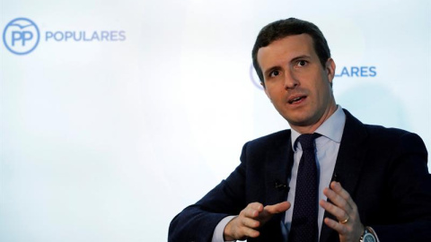 El presidente del PP, Pablo Casado. EFE/Ballesteros El presidente del PP, Pablo Casado. EFE/Ballesteros