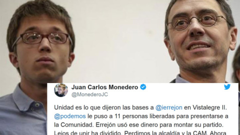Monedero abronca a Errejón después de que Más Madrid decidiese presentarse a las elecciones generales. / EFE
