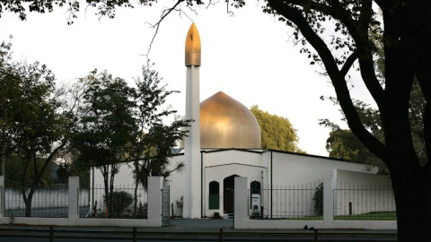 El escenario de la matanza, la mezquita de Masjid Al Noor en Deans Avenue, en Christchurch. AAP/Martin Hunter, CC BY-SA
El escenario de la matanza, la mezquita de Masjid Al Noor en Deans Avenue, en Christchurch. AAP/Martin Hunter, CC BY-SA
