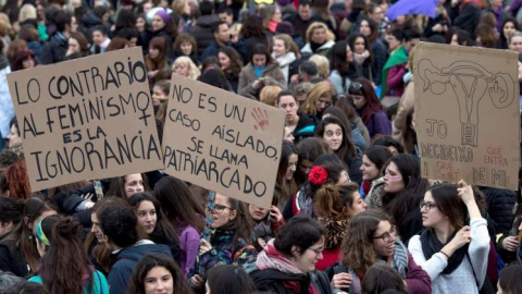 Manifestación del 8-M. EFE Manifestación del 8-M en Madrid.- EFE Madrid
