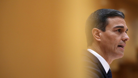 El presidente del Gobierno, Pedro Sanchez, en el Pleno del Senado.. REUTERS/Susana Vera El presidente del Gobierno, Pedro Sanchez, en el Pleno del Senado.. REUTERS/Susana Vera