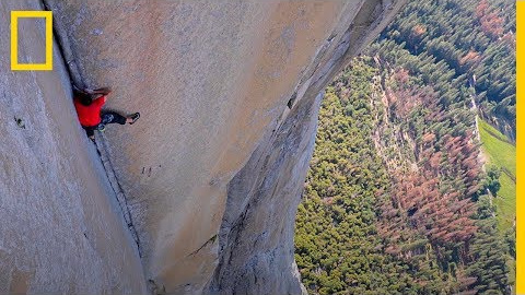 El vídeo de ESCALADA sin cuerda más peligroso (ALEX HONNOLD) | National Geographic en Español