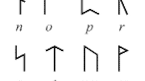 Las runas del lenguaje de los hobbits.Wikimedia Commons
Las runas del lenguaje de los hobbits.Wikimedia Commons