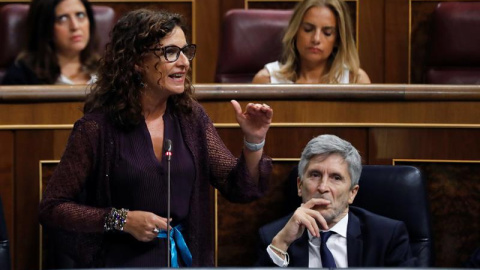 La ministra de Hacienda, María Jesús Montero, interviene en la sesión de control al Gobierno en el Congreso. EFE/Juan Carlos Hidalgo La ministra de Hacienda, María Jesús Montero, interviene en la sesión de control al Gobierno en el Congreso. EFE/Juan Carlos Hidalgo