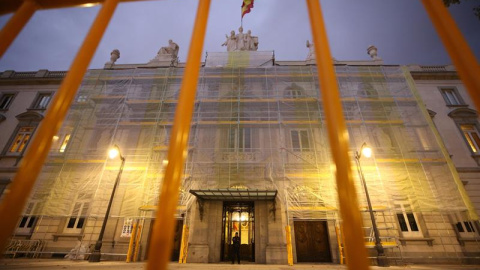 Vista de la fachada del Tribunal Supremo, en las horas previas de hacer pública la sentencia por el 'procés'. EFE/Javier Lizón Vista de la fachada del Tribunal Supremo, en las horas previas de hacer pública la sentencia por el 'procés'. EFE/Javier Lizón