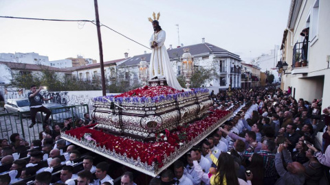 La Semana Santa malagueña. EFE La Semana Santa malagueña. EFE