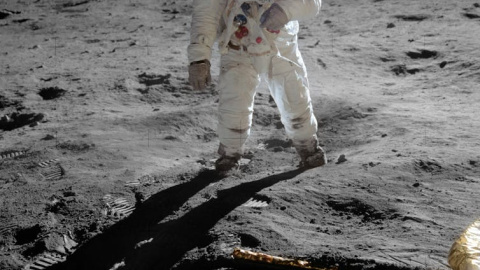 Fotografía de Buzz Aldrin por Neil Amstrong. Nasa
Fotografía de Buzz Aldrin por Neil Amstrong. Nasa