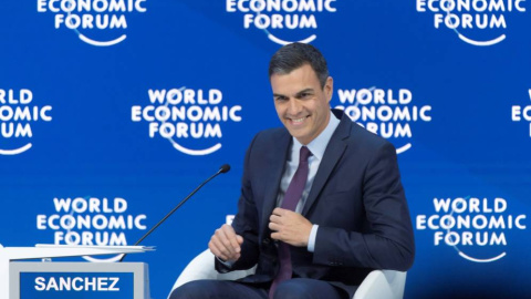 Pedro Sánchez, en el Foro Económico Mundial, ebn Davo (Suiza), en febrero de 2019. EFE Pedro Sánchez, en el Foro Económico Mundial, ebn Davo (Suiza), en febrero de 2019. EFE