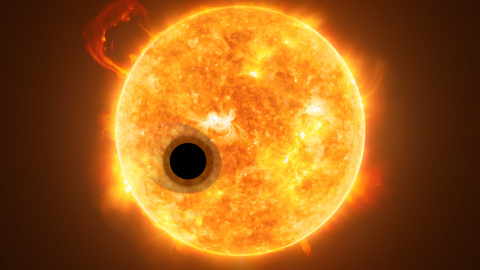 El exoplaneta WASP-107b está a unos 200 años luz de la Tierra. ESA / Hubble El exoplaneta WASP-107b está a unos 200 años luz de la Tierra. ESA / Hubble