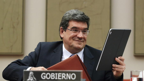 El ministro de Seguridad Social, Inclusión y Migraciones, José Luis Escrivá, durante su comparecencia en la Comisión del Pacto de Toledo. EFE/Juan Carlos Hidalgo El ministro de Seguridad Social, Inclusión y Migraciones, José Luis Escrivá, durante su comparecencia en la Comisión del Pacto de Toledo. EFE/Juan Carlos Hidalgo