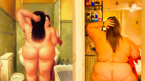 Aquí estoy cuál #musa de #botero en #cuarentena Aquí estoy cuál #musa de #botero en #cuarentena