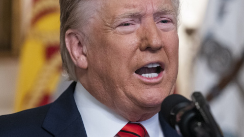 Trump announces ISIS leader Abu Bakr Al Baghdadi killed in Syria 27/10/2019.- Donald Trump EFE/EPA/JIM LO SCALZO
