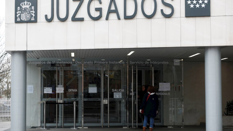 Vista del exterior de los Juzgados de Plaza Castilla, en Madrid. EFE/Mariscal Vista del exterior de los Juzgados de Plaza Castilla, en Madrid. EFE/Mariscal