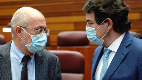 Mañueco junto a Francisco Igea. (EFE/Nacho Gallego) Mañueco junto a Francisco Igea. (EFE/Nacho Gallego)