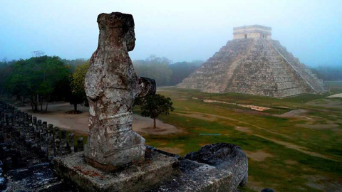 El tren propuesto por el gobierno de Andrés Manuel López Obrador conectaría el sitio arqueológico de Chichen Itza con Cancún y otros resortes turísticos del Yucatan. REUTERS/Mauricio Marat/National Institute of Anthropology and History El tren propuesto por el gobierno de Andrés Manuel López Obrador conectaría el sitio arqueológico de Chichen Itza con Cancún y otros resortes turísticos del Yucatan. REUTERS/Mauricio Marat/National Institute of Anthropology and History