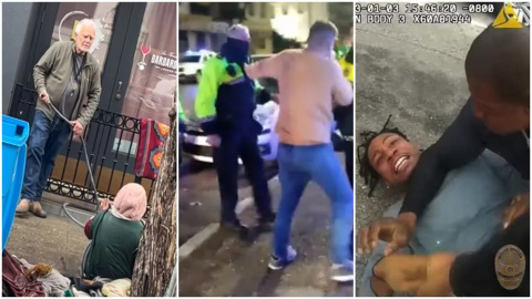 Composición con el caso Collier Gwin, el de la agresión de un policía local de Jérez de la Frontera y Keenan Anderson, maestro y primo de la fundadora del movimiento 'Black Lives Matter' Composición con el caso Collier Gwin, el de la agresión de un policía local de Jérez de la Frontera y Keenan Anderson, maestro y primo de la fundadora del movimiento 'Black Lives Matter'