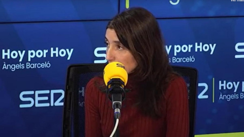 La ministra Pilar Llop durante su entrevista en la Cadena Ser de este martes La ministra Pilar Llop durante su entrevista en la Cadena Ser de este martes