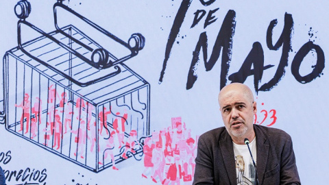 El secretario general de CCOO, Unai Sordo, ofrece una rueda de prensa en la sede de Comisiones Obreras (CCOO), a 20 de abril de 2023, en Madrid.- Carlos Luján / Europa Press El secretario general de CCOO, Unai Sordo, ofrece una rueda de prensa en la sede de Comisiones Obreras (CCOO), a 20 de abril de 2023, en Madrid.- Carlos Luján / Europa Press