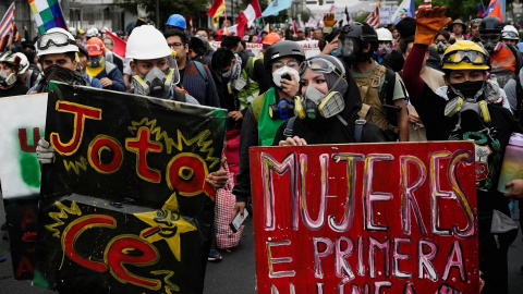 Manifestantes en Lima contra el gobierno de la presidenta Dina Bolutarte, el pasado 22 de julio. REUTERS/Angela Ponce Manifestantes en Lima contra el gobierno de la presidenta Dina Bolutarte, el pasado 22 de julio. REUTERS/Angela Ponce