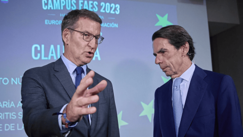 Feijóo y Aznar en una imagen de archivo.- Europa Press Feijóo y Aznar en una imagen de archivo.- Europa Press