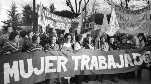 Manifestación del 8 de marzo en los años 80.- Agencia EFE Manifestación del 8 de marzo en los años 80.- Agencia EFE