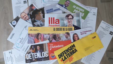 Papeletas de voto para las elecciones catalanas del 12M. David Zorrakino / Europa Press Papeletas de voto para las elecciones catalanas del 12M. David Zorrakino / Europa Press