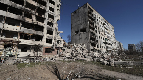 Escombros de edificios en la región de Zaporizhzhia, Ucrania.- EFE/EPA/KATERYNA KLOCHKO Escombros de edificios en la región de Zaporizhzhia, Ucrania.- EFE/EPA/KATERYNA KLOCHKO