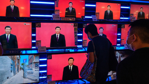 El presidente de China, Xi Jinping, aparece en varios monitores de televisión en un comercio en sHong Kong. SOPA Images via ZUMA Wire/dpaIsaac Wong El presidente de China, Xi Jinping, aparece en varios monitores de televisión en un comercio en sHong Kong. SOPA Images via ZUMA Wire/dpa Isaac Wong