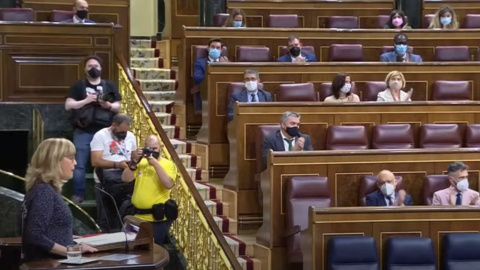 La diputada socialista Susana Ros durante el debate del martes sobre la llamada 'ley trans'.- SEÑAL DEL CONGRESO DE LOS DIPUTADOS La diputada socialista Susana Ros durante el debate del martes sobre la llamada 'ley trans'.- SEÑAL DEL CONGRESO DE LOS DIPUTADOS