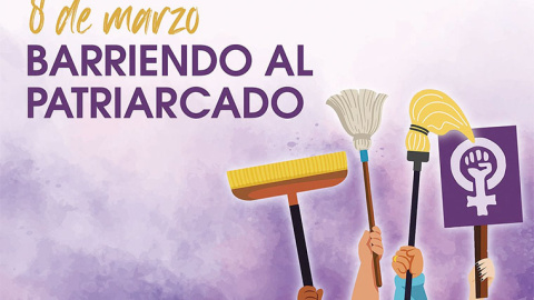 Cartel del PCE para el 8M. Cartel del PCE para el 8M.