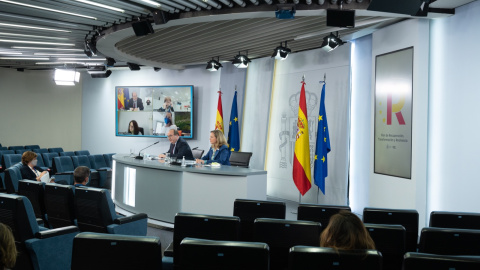rueda de prensa del lunes de Iceta y Calviño para presentar el Plan de modernización de la Administración Pública para mejorar los servicios digitales a ciudadanos y empresas.- MONCLOA rueda de prensa del lunes de Iceta y Calviño para presentar el Plan de modernización de la Administración Pública para mejorar los servicios digitales a ciudadanos y empresas.- MONCLOA