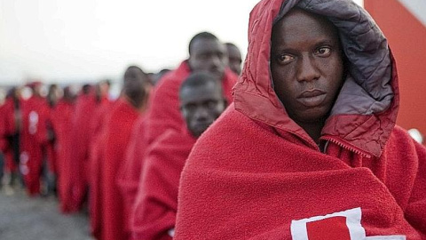 Migrantes en Motril, a 20 de abril de 2015. Migrantes en Motril, a 20 de abril de 2015.