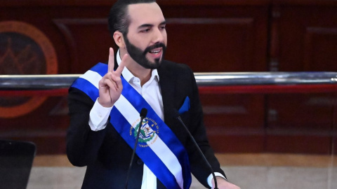 El presidente de El Salvador Nayib Bukele en una foto tomada el pasado 1 de junio.- AFP El presidente de El Salvador Nayib Bukele en una foto tomada el pasado 1 de junio.- AFP