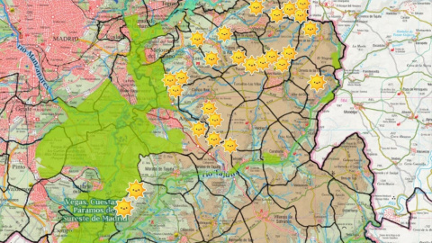 PSFV Sureste Madrid Mapa del Sureste de Madrid