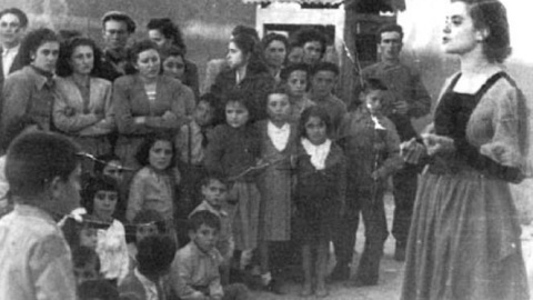 Maestra rural hacia 1936. Maestra rural hacia 1936.