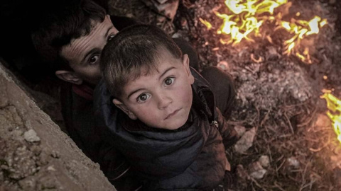 Los bombardeos de Idlib por Mohamed Saeed Los bombardeos de Idlib por Mohamed Saeed