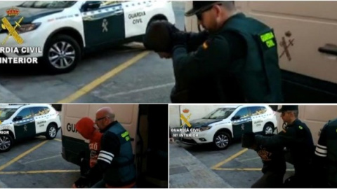 Los agresores detenidos en Alicante. Fotos cedidas por la Guardia Civil. EFE Los agresores detenidos en Alicante. Fotos cedidas por la Guardia Civil. EFE