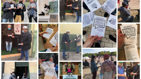 Imágenes de la campaña #VotoMigrante4M Voto migrante