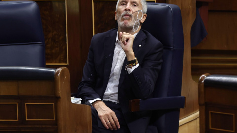 El ministro de Interior, Fernando Grande-Marlaska, durante una sesión de control al Gobierno en el Congreso de los Diputados, a 21 de septiembre de 2022, en Madrid (España).- EDUARDO PARRA/ EUROPA PRESS El ministro de Interior, Fernando Grande-Marlaska, durante una sesión de control al Gobierno en el Congreso de los Diputados, a 21 de septiembre de 2022, en Madrid (España).- EDUARDO PARRA/ EUROPA PRESS