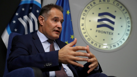 Fabrice Leggeri en el cuartel general de Frontex, en Varsovia (Polonia), en 2021.- REUTERS