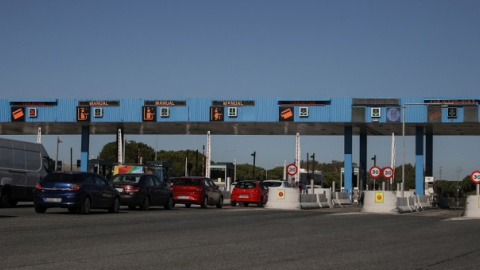 Peaje de la autopista AP-4 Sevilla-Cádiz, gestionada por Abertis. E.P./María José López Peaje de la autopista AP-4 Sevilla-Cádiz, gestionada por Abertis. E.P./María José López