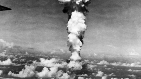 Fotografia del hongo nuclear realizada desde el mismo bombardero B-29 que arrojó la bomba atómica sobre la ciudad de Hiroshima.. EFE/INTERNATIONAL NEWS PHOTOS/Archivo Fotografia del hongo nuclear realizada desde el mismo bombardero B-29 que arrojó la bomba atómica sobre la ciudad de Hiroshima.. EFE/INTERNATIONAL NEWS PHOTOS/Archivo