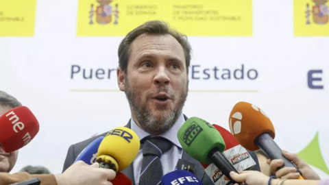 Óscar Puente, atiende a la prensa durante su asistencia a la Feria Internacional de Turismo, a 24 de enero de 2024. – Sergio Pérez / EFE Óscar Puente, atiende a la prensa durante su asistencia a la Feria Internacional de Turismo, a 24 de enero de 2024. – Sergio Pérez / EFE
